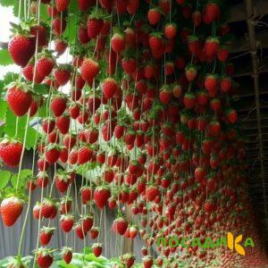 Клубника ампельная Анастасия купить по цене от 370р. в интернет-магазине «Посадика» с доставкой почтой в в Судогдае и по всей России – [изображение №1].