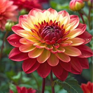 Георгин Оникс Найт купить по цене от 590р. в интернет-магазине «Посадика» с доставкой почтой в в Судогдае и по всей России – [изображение №1].