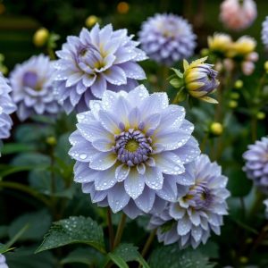 Георгин Акварель купить по цене от 680р. в интернет-магазине «Посадика» с доставкой почтой в в Судогдае и по всей России – [изображение №1].